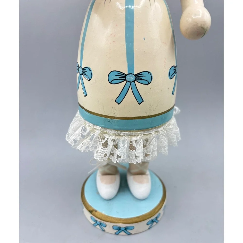 Santas Workshop Clara Wooden Nutcracker Holding Mini Soldier 14.5